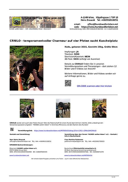 Anderer Tierschutzorgas.