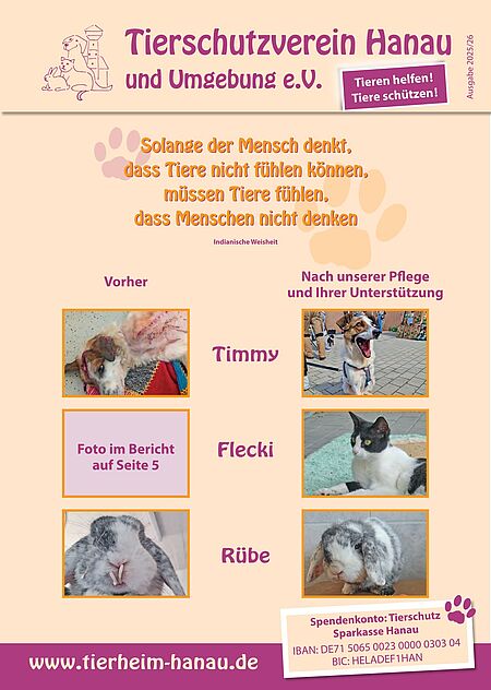 Tierheimzeitung Ausgabe 2025/26 Teil 1